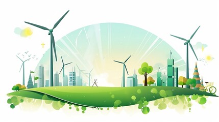 Green City: Empowering Sustainable Development through Renewable Energy and Green Business