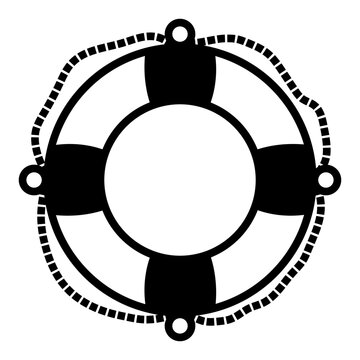 recommend clip art: lifebuoys icon. vector line illustration