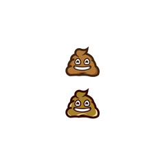 cute poop vector cartoon, Hand drawn shit doodle. Sketch pets icon.