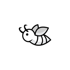 Bee concepts logo vector graphic abstract template