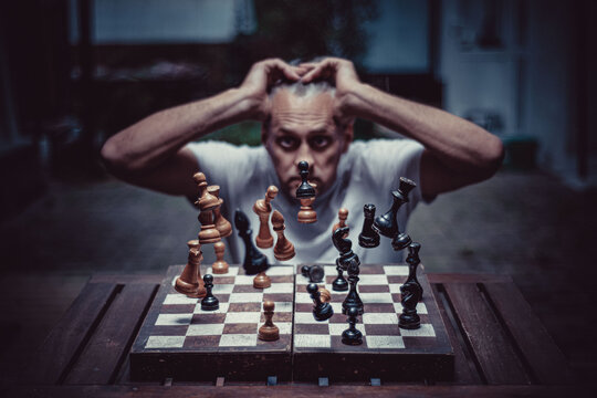 person playing chess