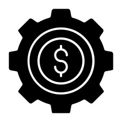Money Management Glyph Icon