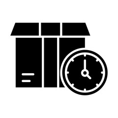 Delivery Time Glyph Icon