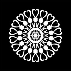 modern and cool mandala illustration.