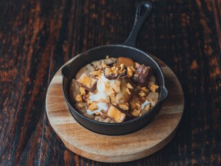 Chocolate and ice cream