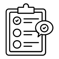 Checklist Outline Icon