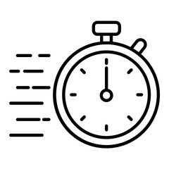 Stopwatch Outline Icon