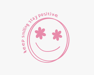 pink butterfly flower positive quote hand 