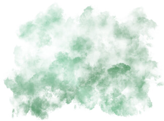 Green Gradient Smoke Abstract Shape