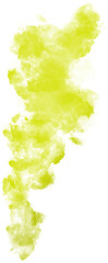 Green Gradient Smoke Abstract Shape