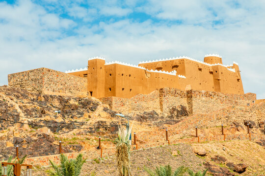 Arabian Aarif fortress standing on the hill, Hail, Saudi Arabia