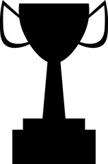 trophy design illustration isolated on transparent background