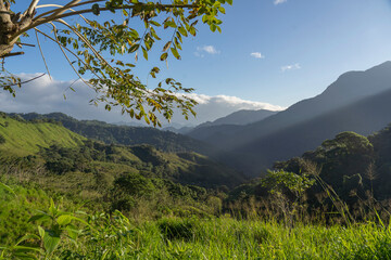 Vue des montagnes en Colombie