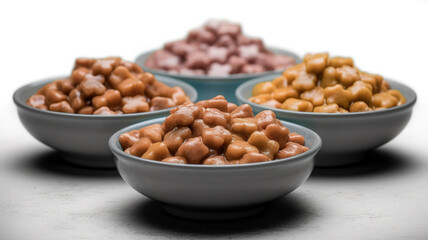Nutritious Wet Dog and Cat Food in a Bowl Close-up