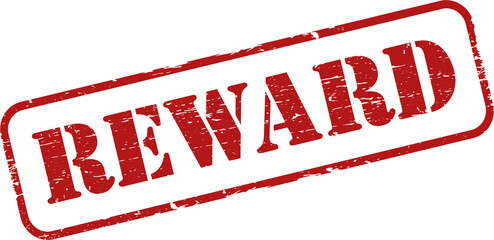 Reward grunge rubber stamp