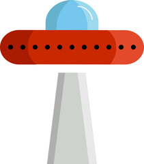 space rocket design illustration isolated on transparent background