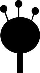 alien design illustration isolated on traansparent background