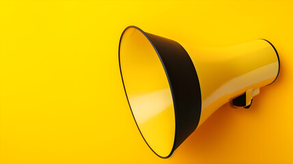 Yellow Megaphone for Business Communication