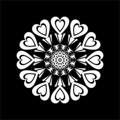 modern and cool mandala illustration.