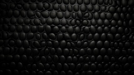Black Leather background texture. ai generative