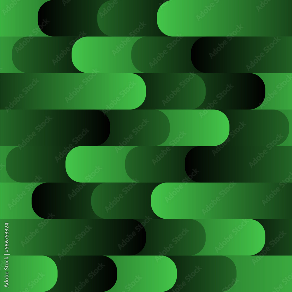 Poster green colored pattern with stripes and gradients. technology background. abstract modern digital bg.