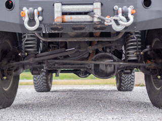 Off-road car suspension.
