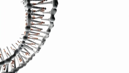 Abstract DNA Spirals. Biotech. Science. Innovation. MedTech. 3D