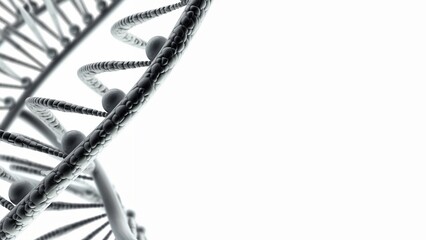 Abstract DNA Spirals. Biotech. Science. Innovation. MedTech. 3D