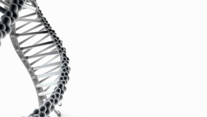 Abstract DNA Spirals. Biotech. Science. Innovation. MedTech. 3D