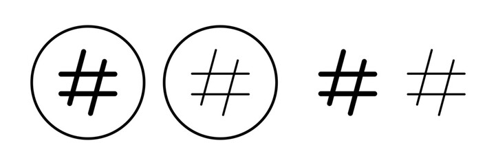 Hashtag icon vector. hashtag simbols