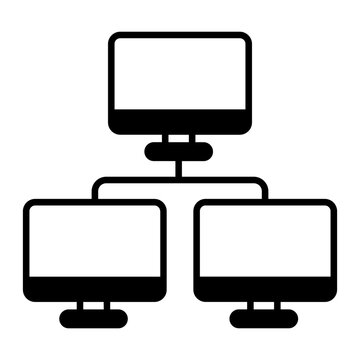 Client Server Glyph icon