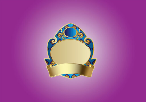 shild vector badges and stickers vector. Shild badges. Vector badge and labels. Vector illustration.gold colour shild and frame, 3d shild.