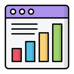 Data Management Line Color Icon