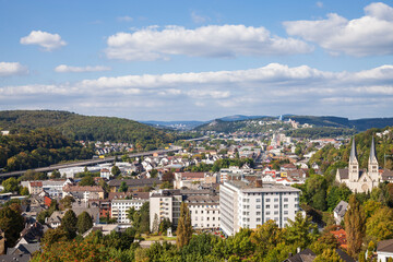 Obraz premium Blick auf Siegen in Deutschland