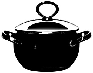 cooking pot silhouette