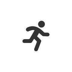 Fototapeta na wymiar Man fast run icon, rush icon. Vector illustration on white background eps 10