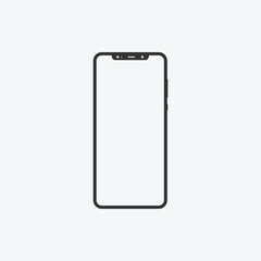 vector illustration of phone screen icon