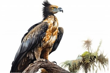 Obraz premium golden eagle on tree