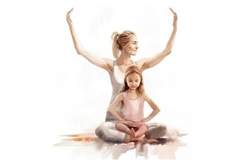 Obraz premium woman doing yoga exercise