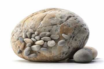 Obraz premium stone on a white background