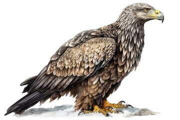Obraz premium golden eagle isolated on white