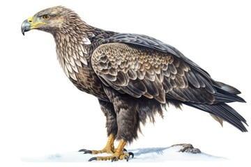 Obraz premium golden eagle isolated on white