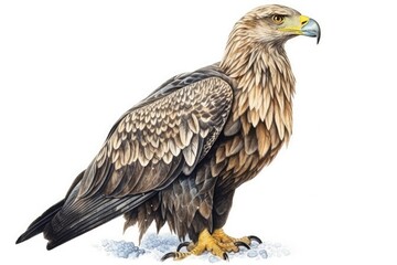 Obraz premium golden eagle isolated on white