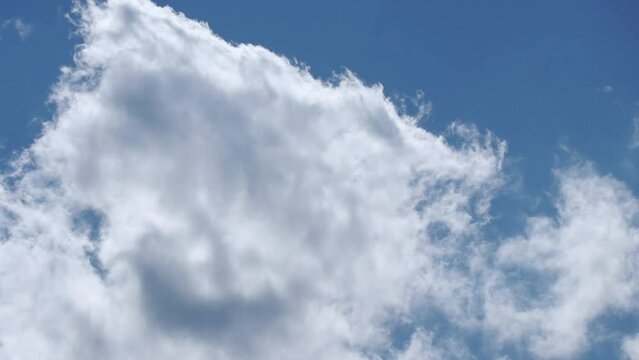 Wind Blowing Clouds on Blue sky