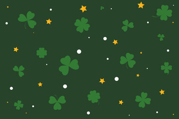 Saint Patrick's Day background. Party invitation, banner or poster. Vector illustration.