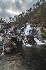 Khlong Nam Lai Waterfall, Beautiful waterfalls in klong Lan national park of Thailand