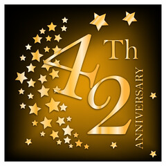 birthday golden premium badge