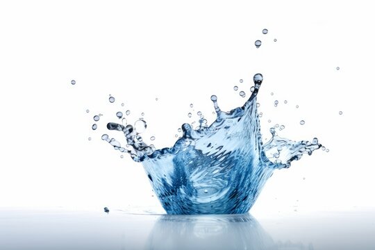 splash of water isolated on white background.water splash isolated on white background