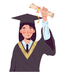 student holds a diploma