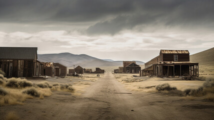 Abandoned Town in Wild West